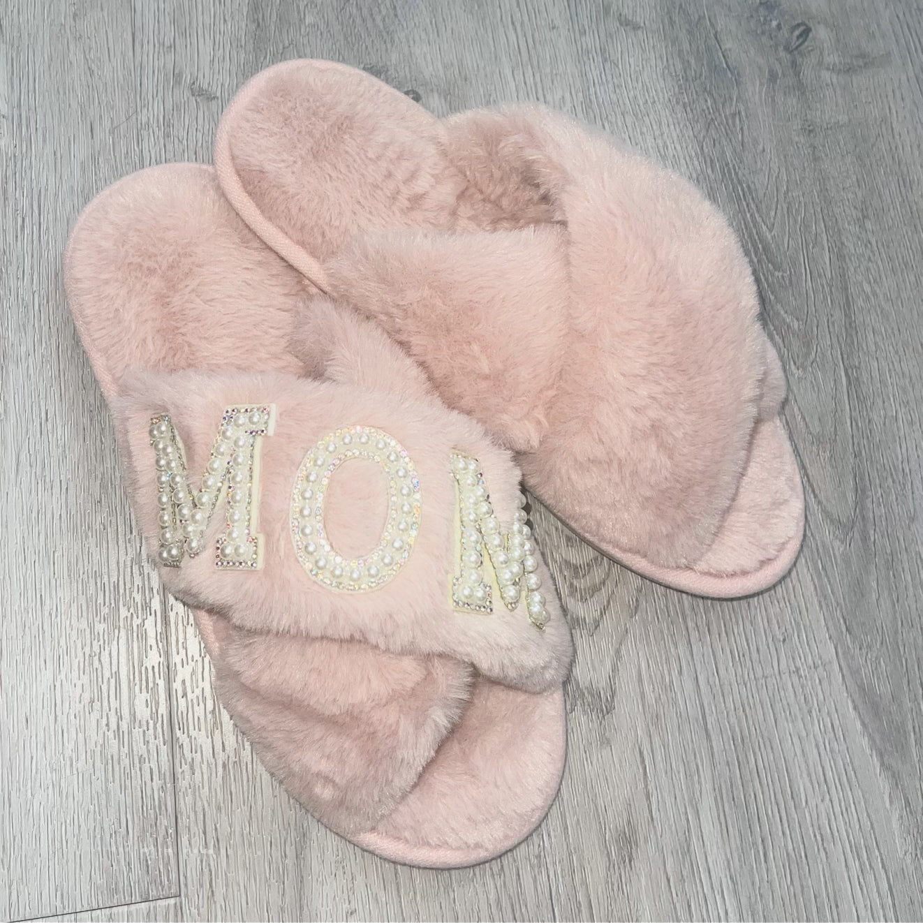 Fluffy Criss Cross Slippers