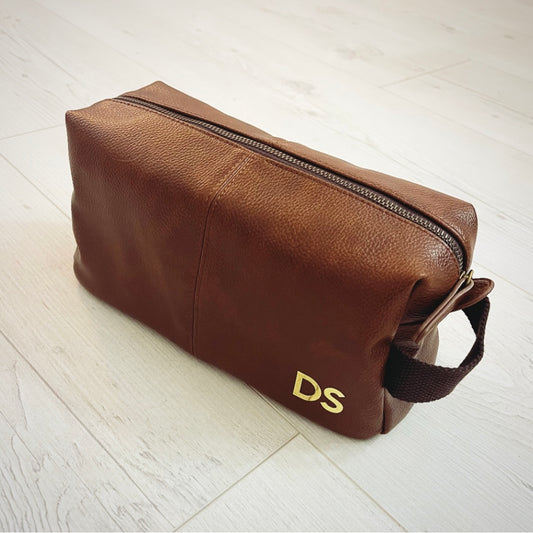 Wash Bag Brown