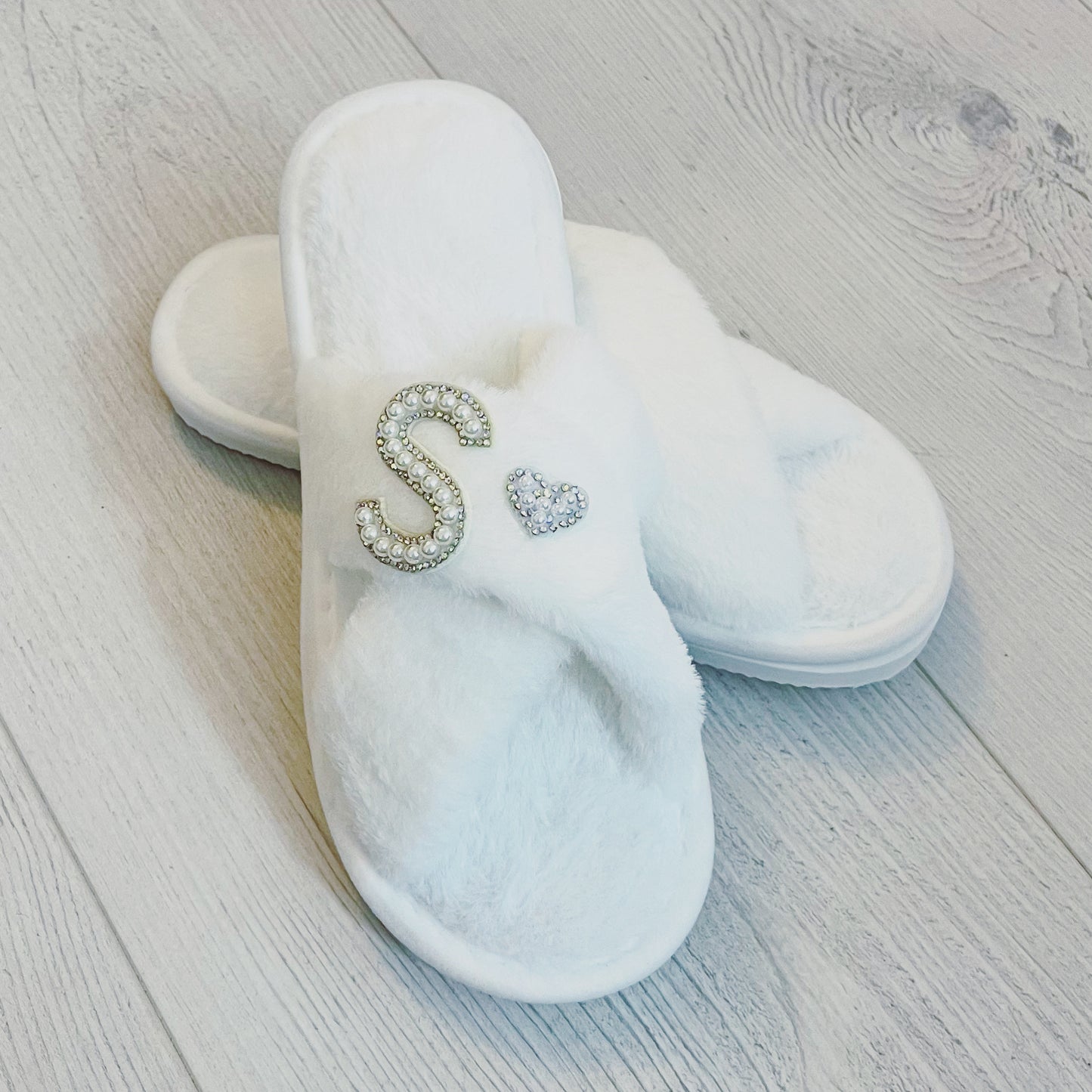 Fluffy Criss Cross Slippers